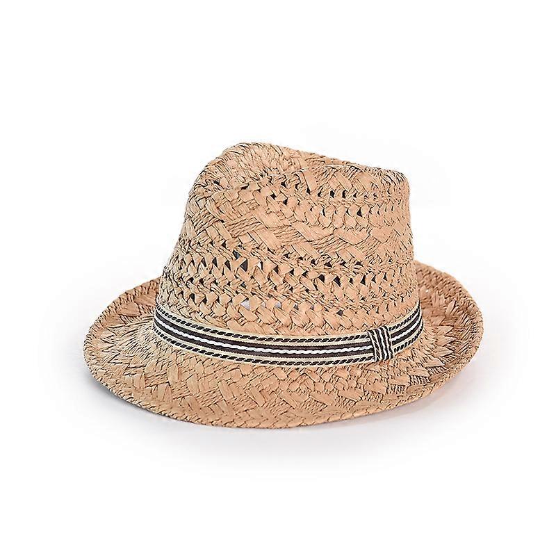 Top Hat Straw Sun Hat Beach Sun Hat * Khaki