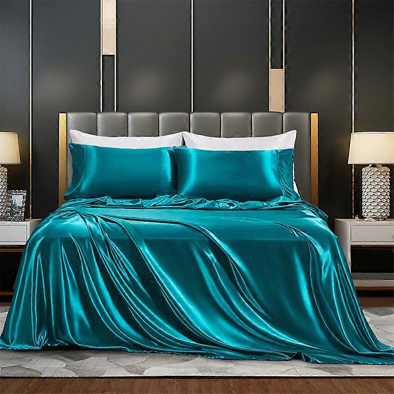 4-Piece Satin Bedding Sheet Set Luxury Bedding Sets