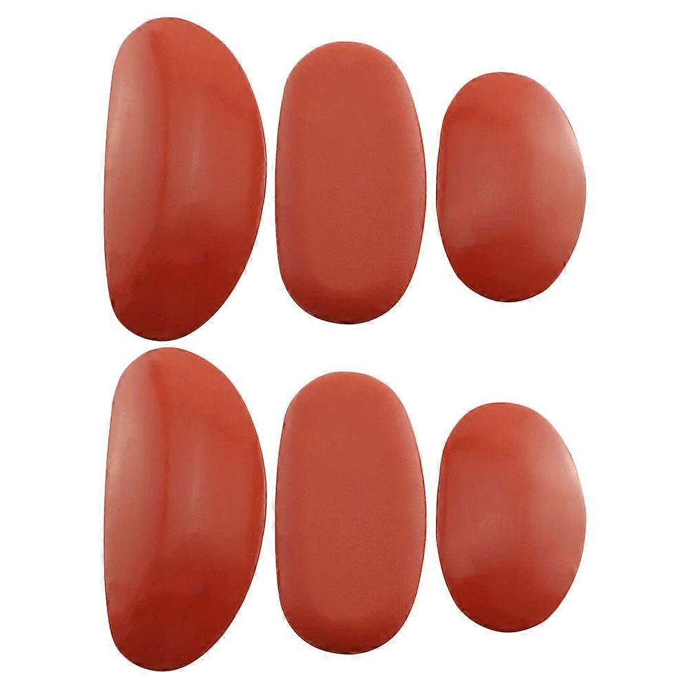 2 Sets / 6Pcs Tools Rib Sculptural Clay Tools for Clay Artists (Red)