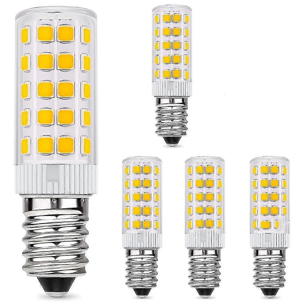 Ensemble de 5 ampoules LED 5 W E14 500 Lumens, pas de scintillement et 3000 K, blanc chaud E14, 60 W, angle d’éclairage 360, intensité non variable [classe énergétique A ++]