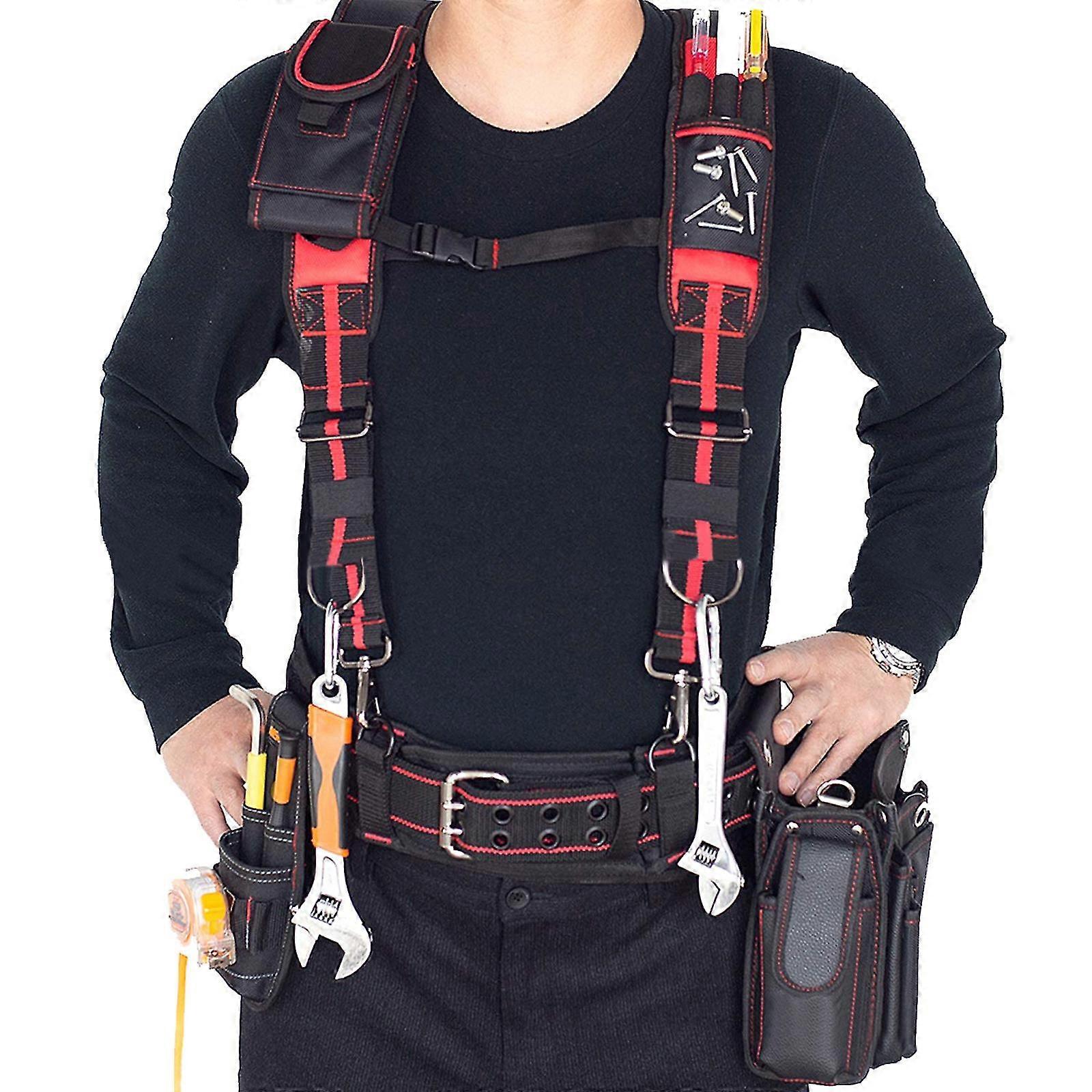 Professional Tool Belt Suspenders Multifunction Magnet For Weight Reduction