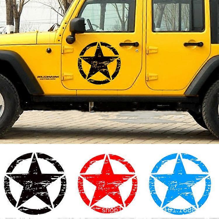 Militär Rose Aufkleber US Armee Stern 30 Cm – PVC-Aufkleber Für Auto, Jeep & Camper