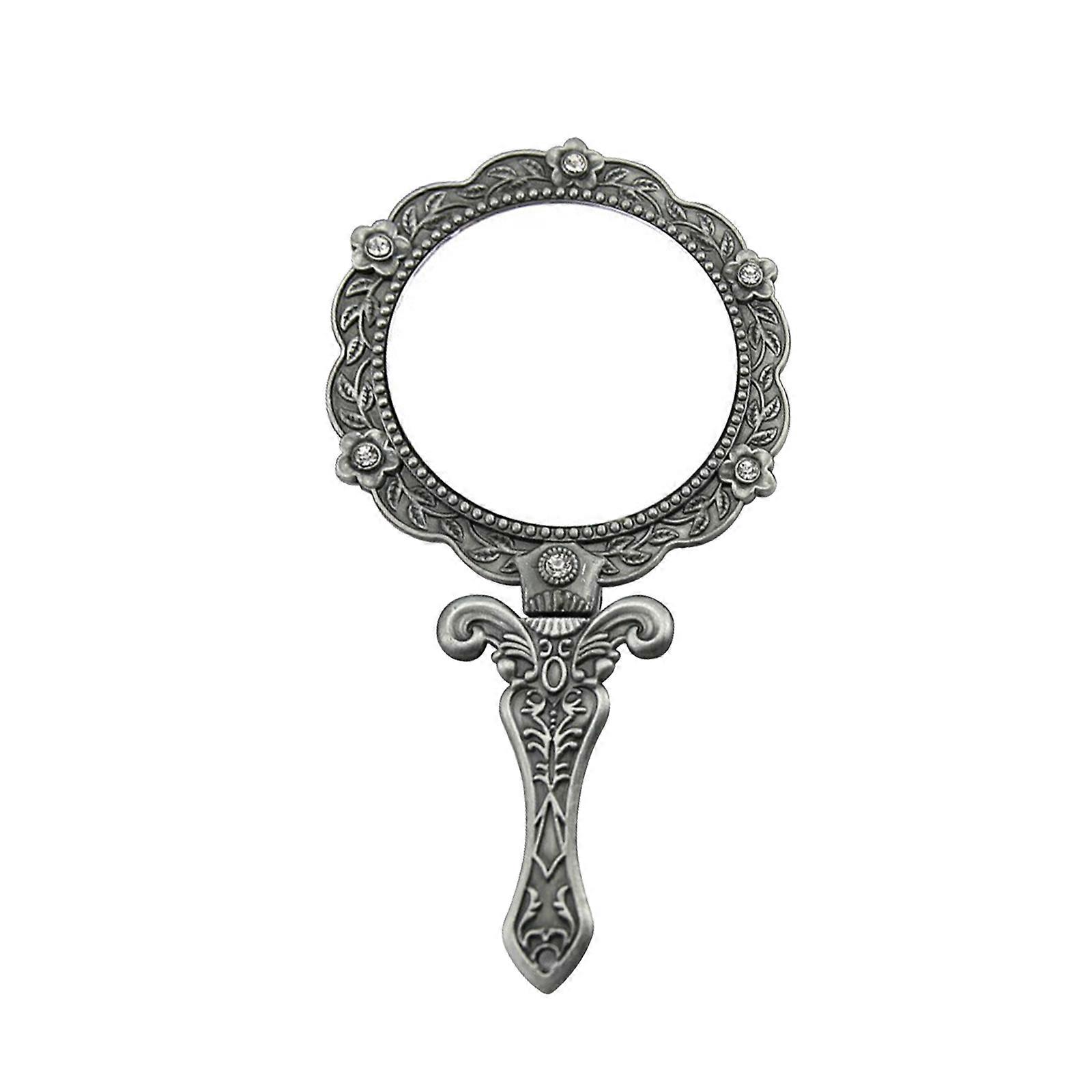 Handle makeup mirror folding handheld mirror retro style, handheld mirror, creative fun handheld mirror,Daily makeup mirror