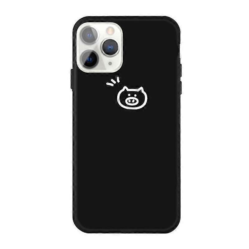 For Iphone 11 Pro Max Small Pig Pattern Colorful Frosted Tpu Phone Protective Case