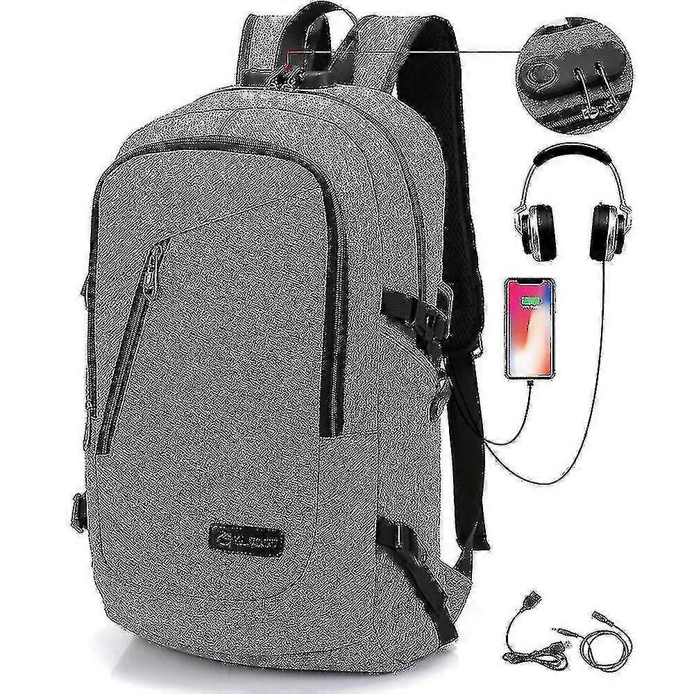 Student Backpack Usb Charging School Bag Youth Computer Bag