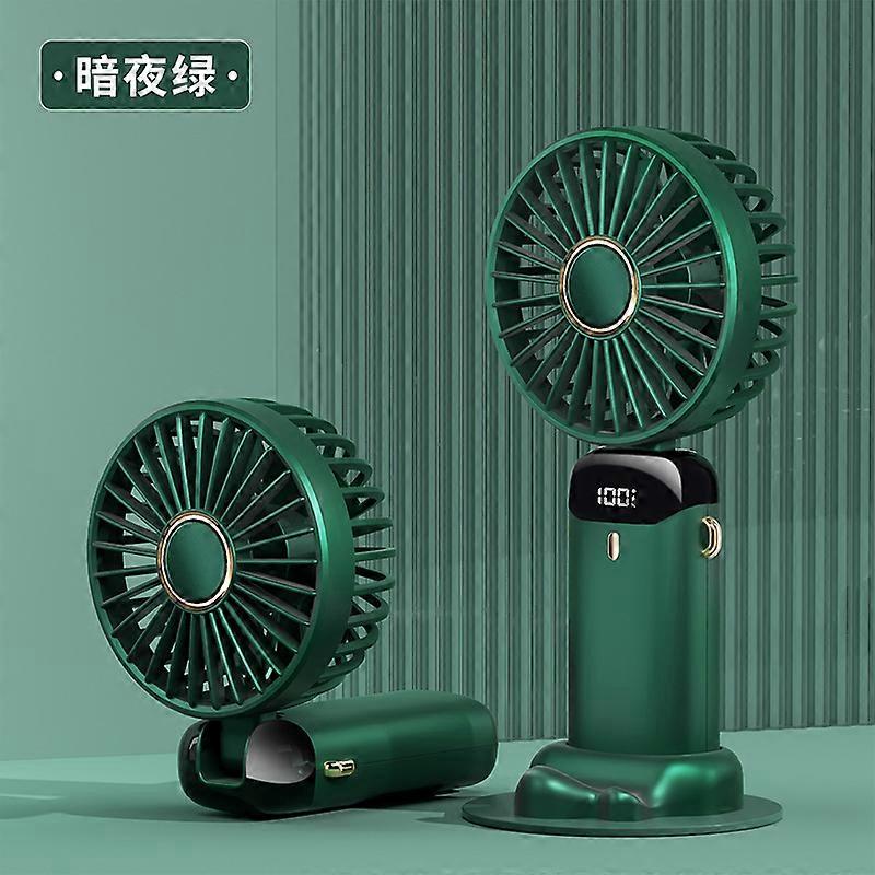 New handheld fan usb mini portable desktop charging small fan folding digital display aromatherapy small electric fan