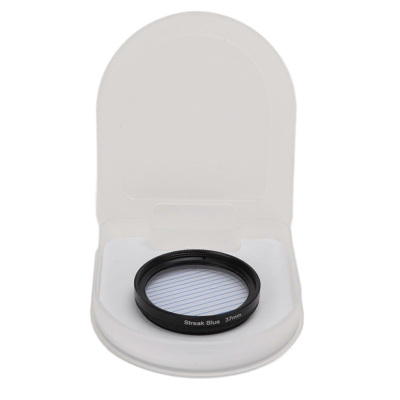 Junestar Blue Streak Special Effects Filter Dot to Line Filter Waterproof Camera Accessories 37mm