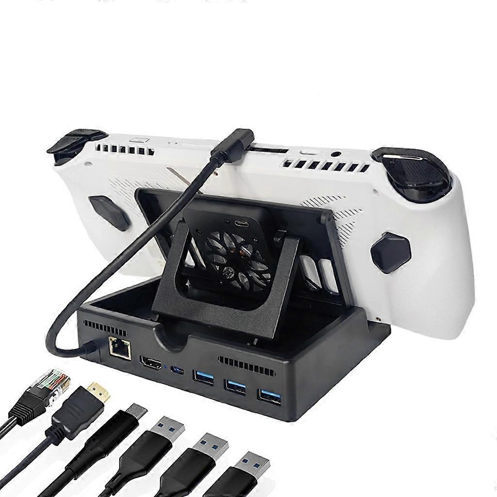 Dock Holder Adjustable Hub Adapter Docking Station for RogAlly Game Consoles
