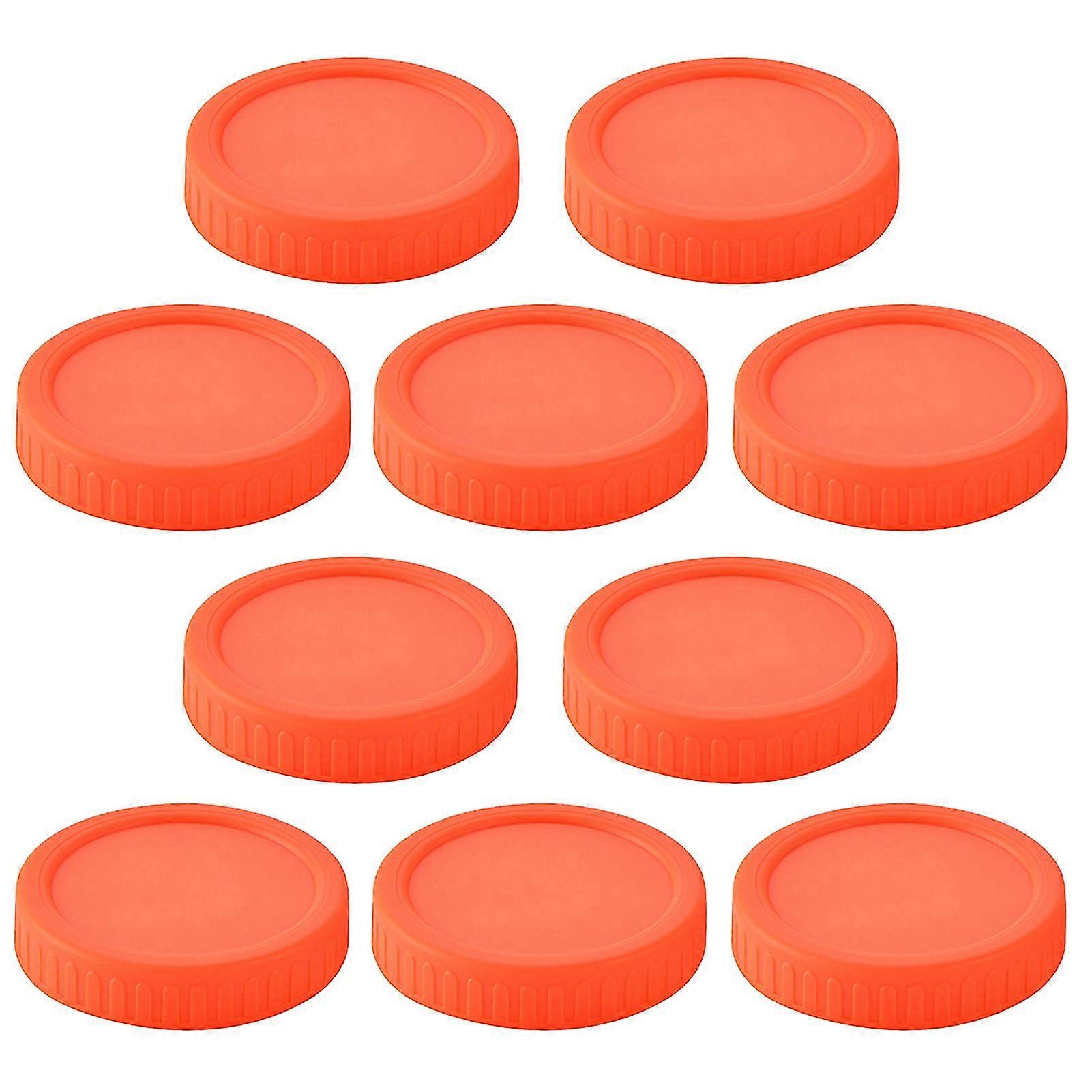 10 Stück 86MM Weithalsglas Deckel Silikondichtung luftdicht Lebensmittelqualität BPA-frei Hochleistungs-Auslaufsichere bunte universelle runde Tasse kann Jikaixiang abdecken