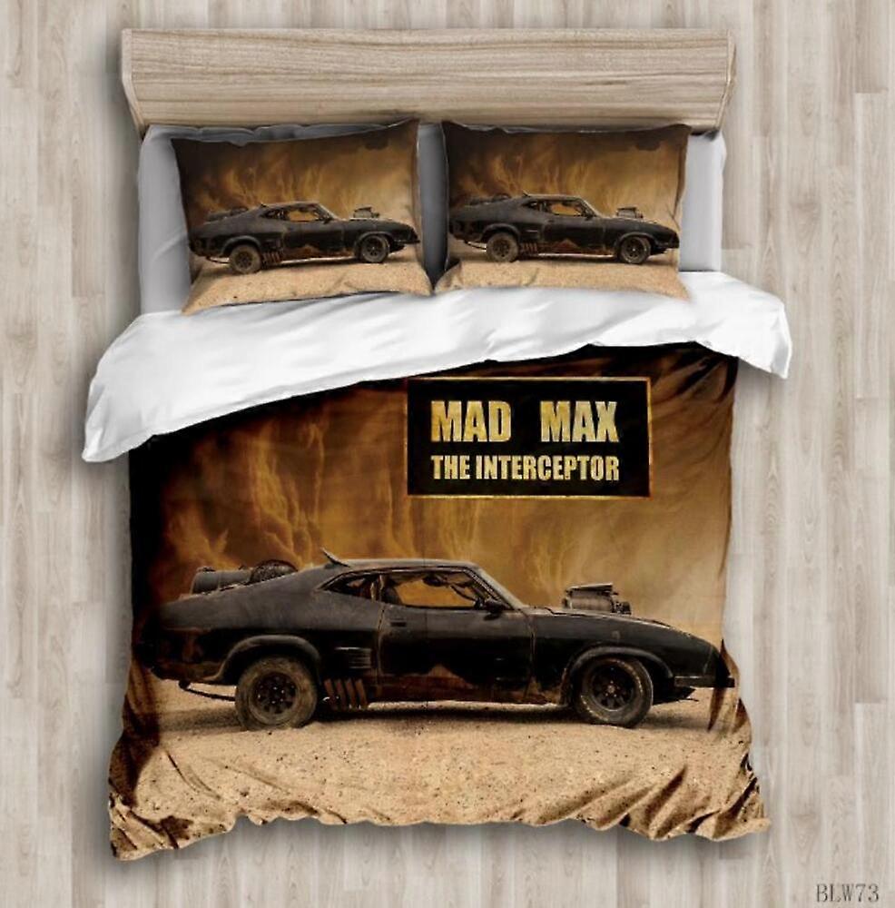 v2449 Lakan Mad Max The Interceptor Sand Påslakan Set Sängkläder Lakan IU2449