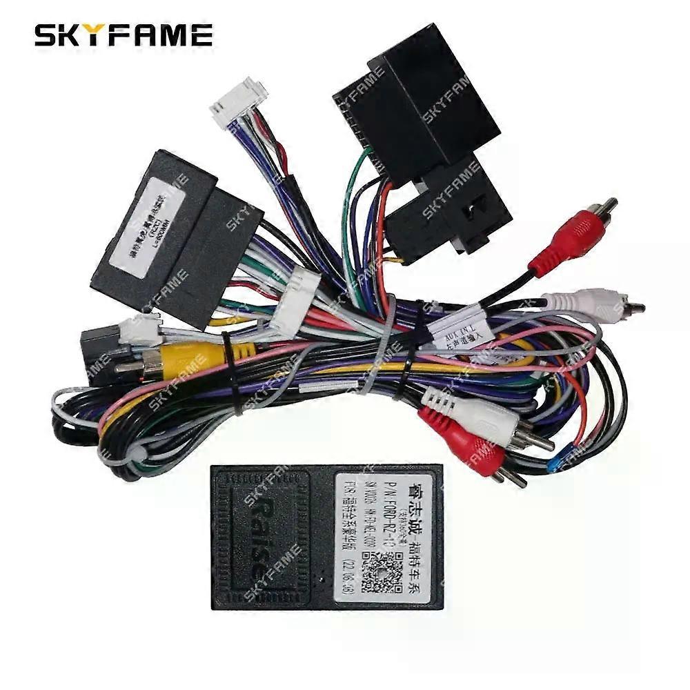 Si applica all'auto 16pin Wiring Harness Adapter Canbus Box Decoder Android Radio Cavo di alimentazione per Ford Kuga Escape Ecosport Fiesta