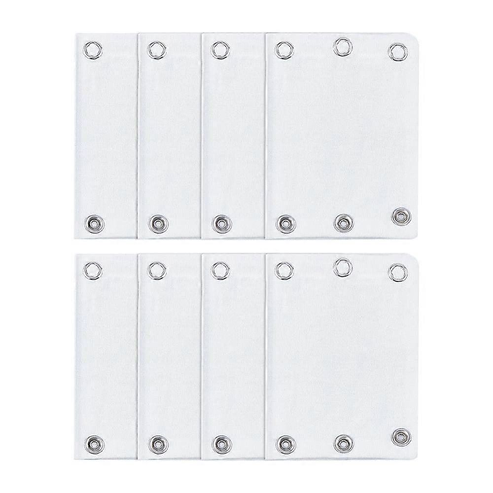 8Pcs Cotton Extension Mat White 110x75x1~4mm