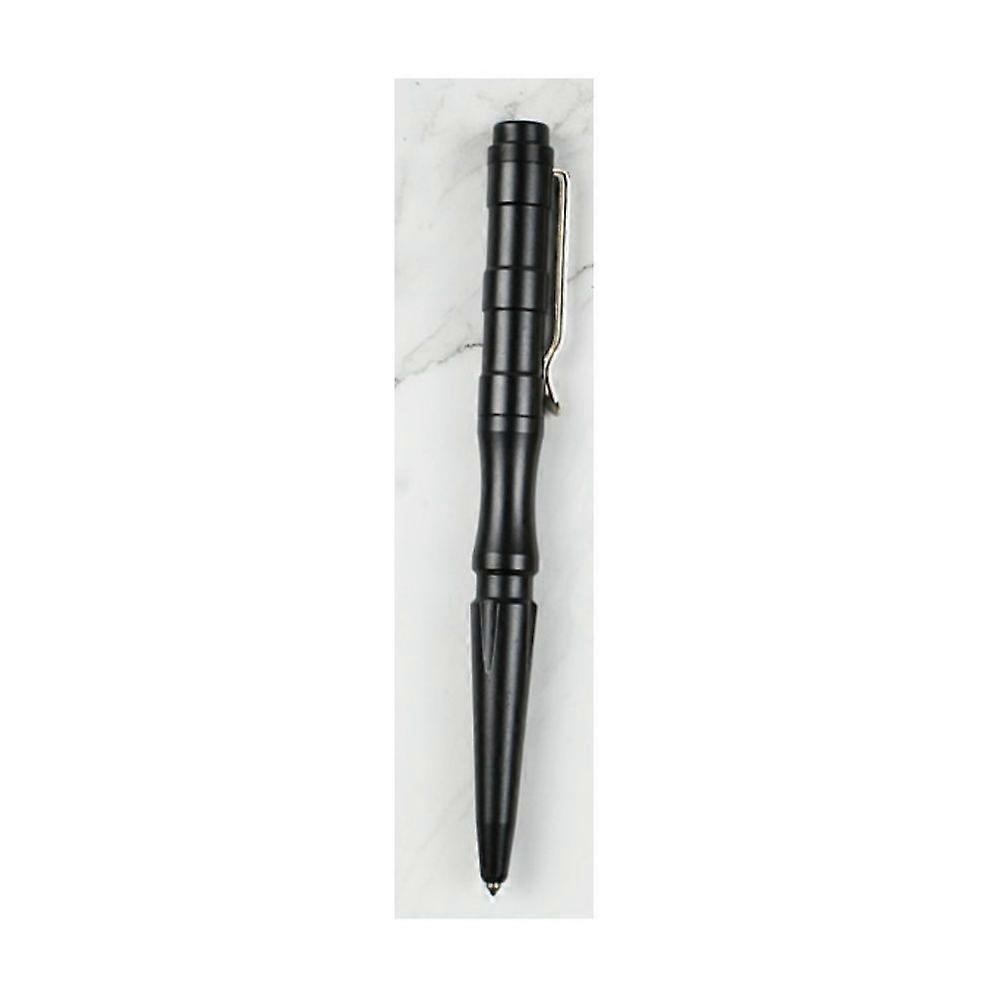 1pcs black aluminum alloy tactical pen - boxed.