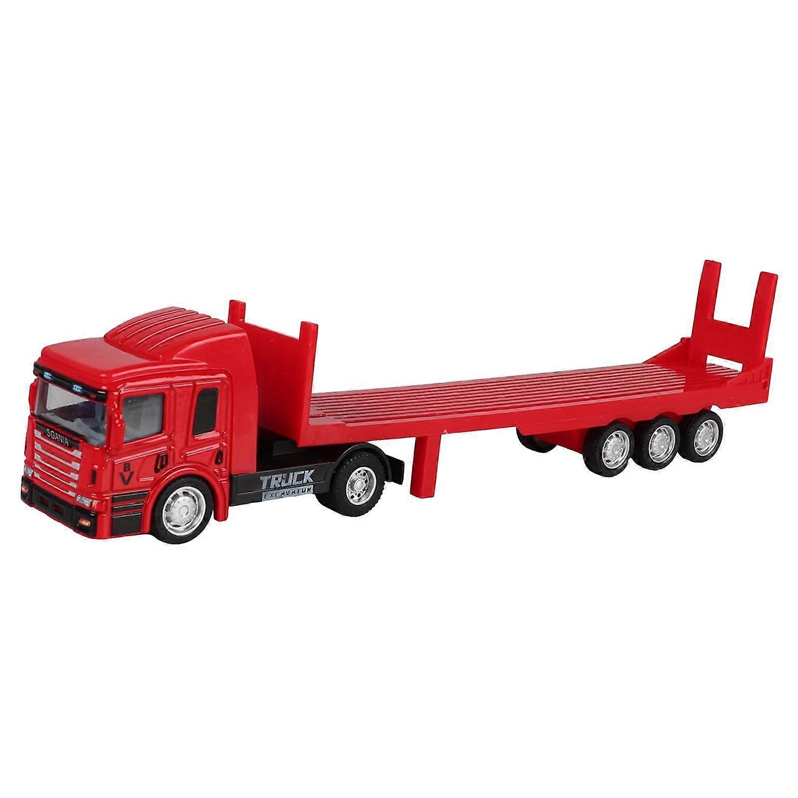 Bärgningsbilsleksak Festgåvor Byggbilsleksak för Pojkar från 3 år Heminredning Röd