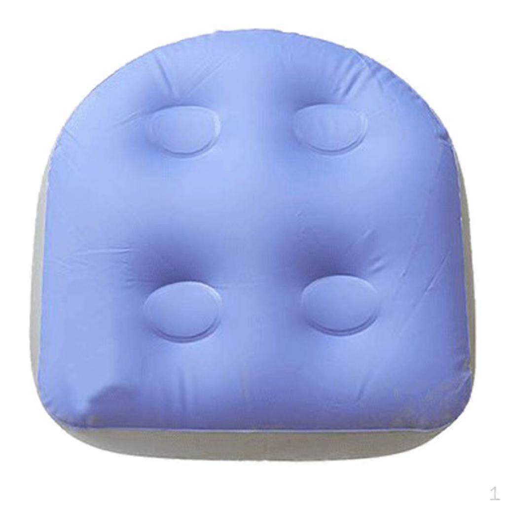 Spa Inflatable Tub Pillows Cushion W/ Suction Cups
