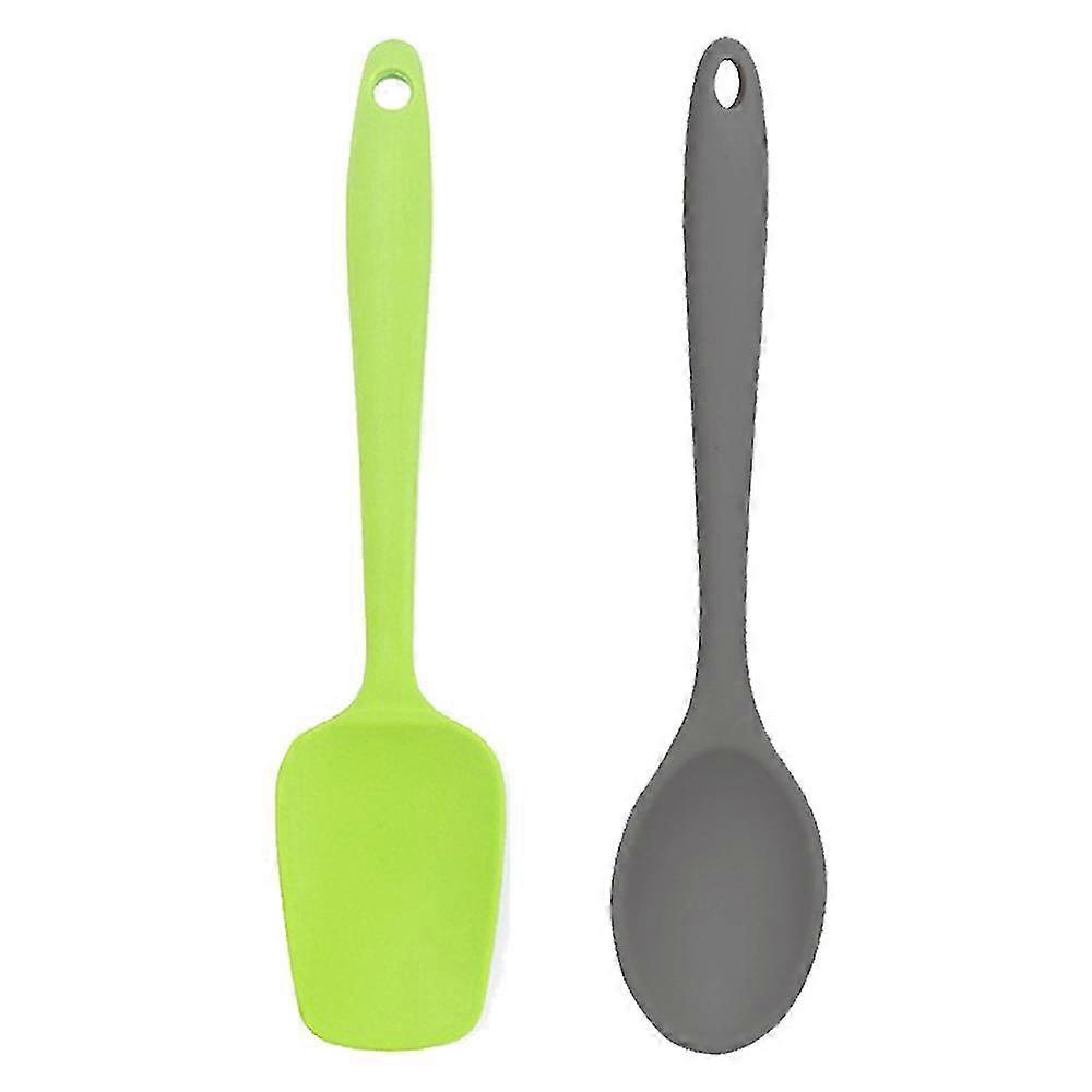2 Piece Mini Kitchen Utensil Set- Silicone Kitchen Tools With Spatulas