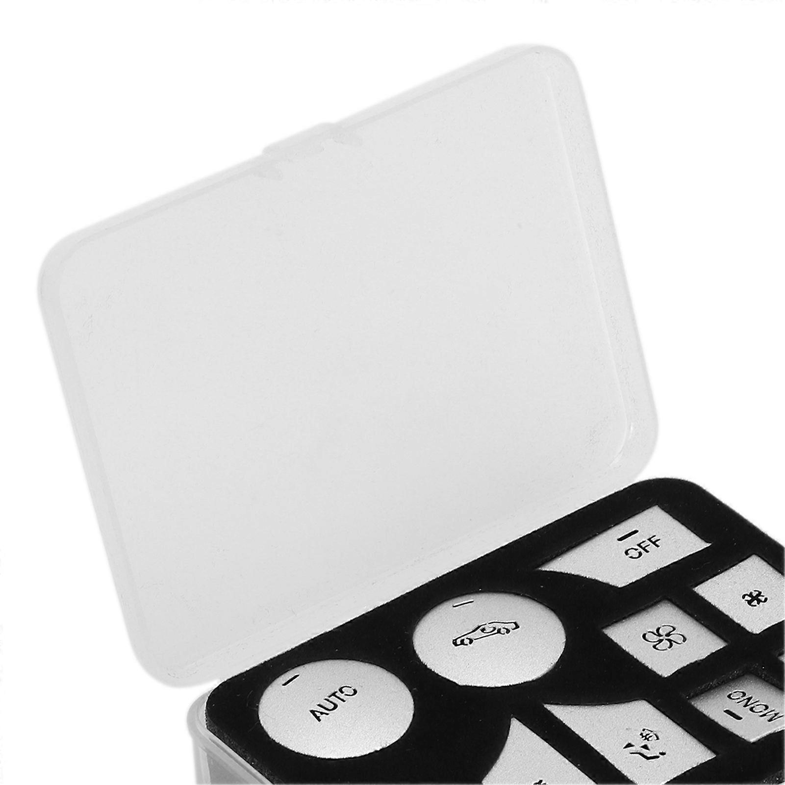 7pcs Central Control Gear Shift Panel Button Cover Sticker Silver Replacement for Jaguar XF 20122015
