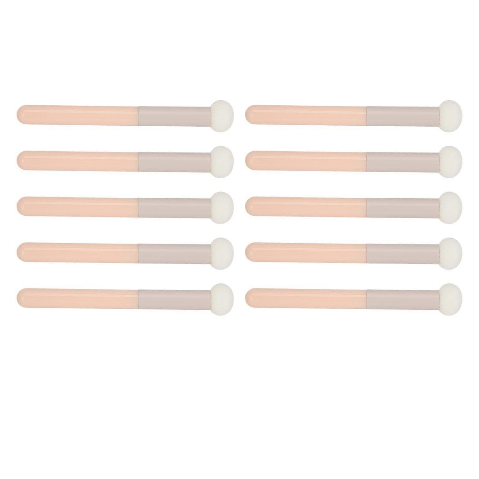 10Pcs Makeup Brush Set: Concealer, Sponge, and Foundation Brushes
