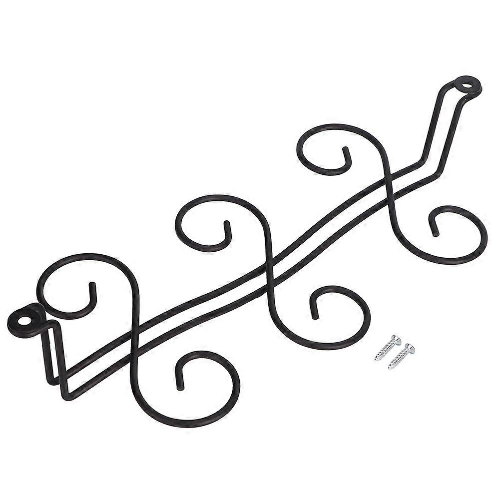 Iron Hanging 6 Bottles Wine Cup Rack Glass Holder Display Shelf Organizer,Matte Bronze