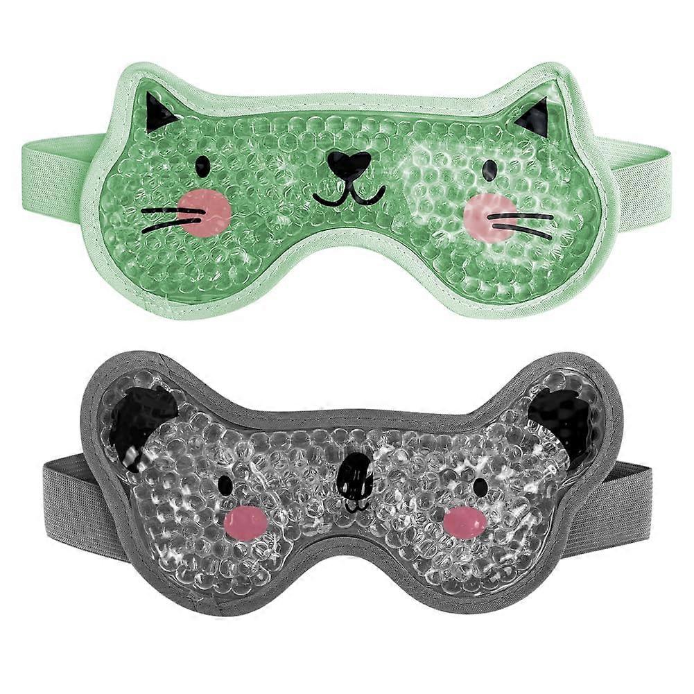 2 cooling eye masks ice packs for various needs