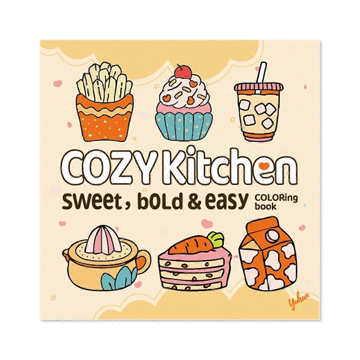 Cozy & Cute: Coloring Book for Adults and Teens, Bold and Easy Design for Relaxation with Inspirati