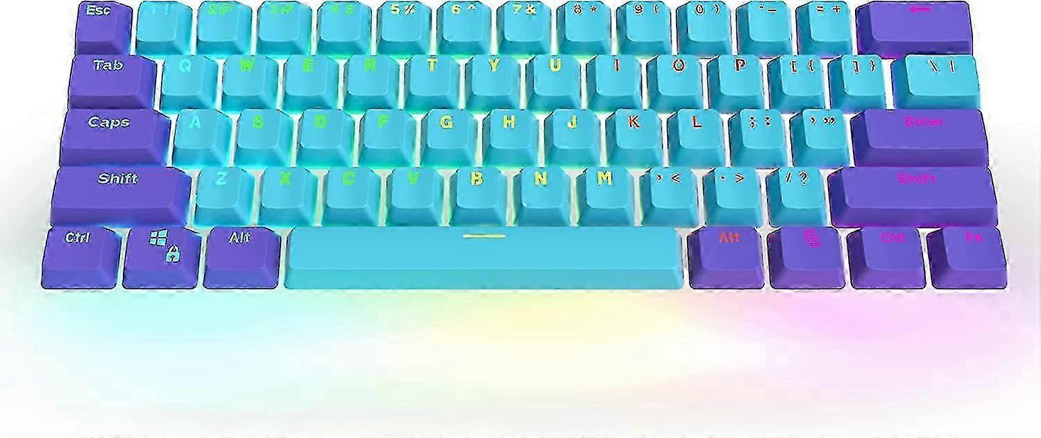 Pudding Keys 60 Percent, 118 Dye-sublimation Keys Set, Asa Profile Custom Keys(keycaps only)