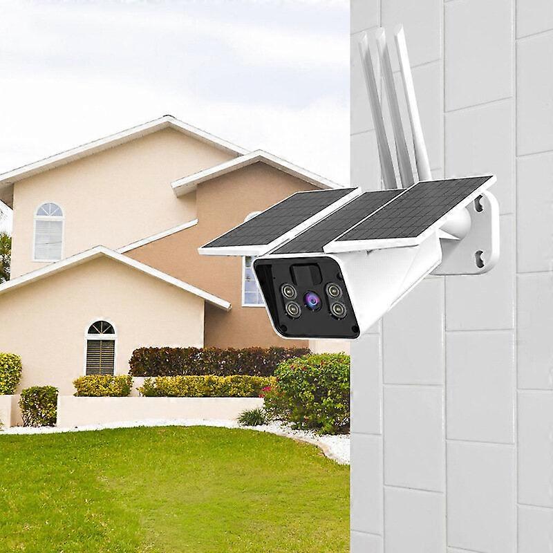Wifi Solar Powered Camera, Smart Life App, Ip66 Waterproof, Outdoor Remote Control