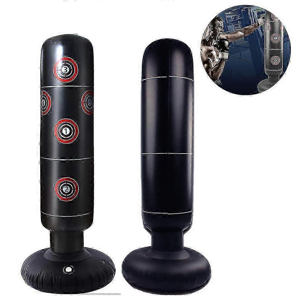 Inflatable Punching Bag Freestanding Kids Boxing Bag - Practice Target Columns, Durable