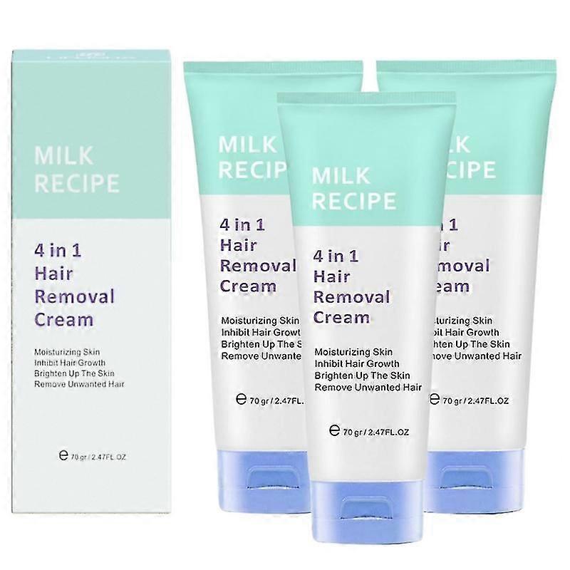 3x 4 in 1 crema depilatoria, depilazione Glow Code, per le donne e Uomini
