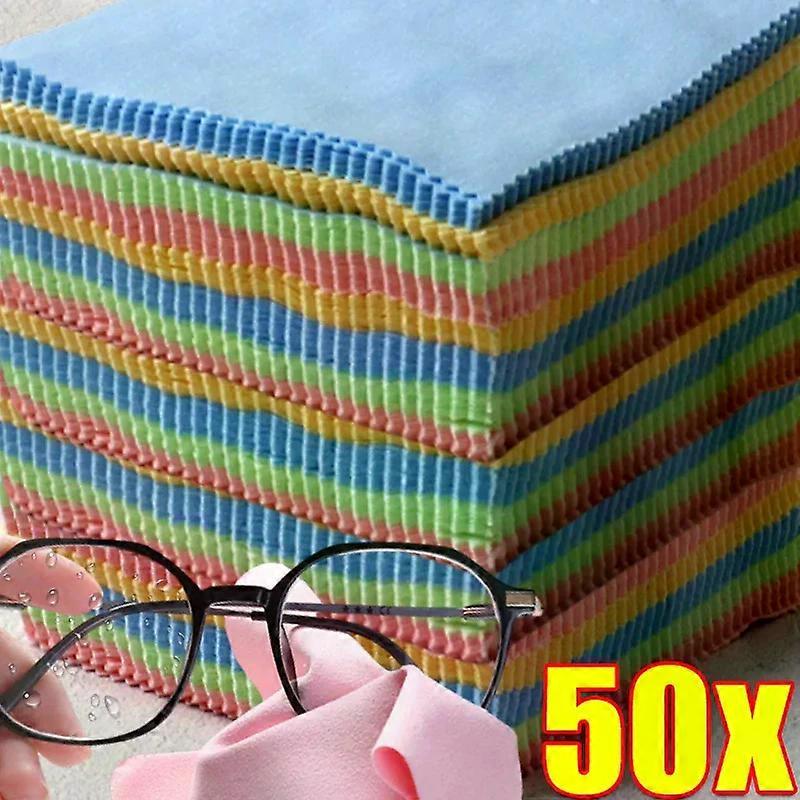 Soft Chamois Glasses Cleaner Eyeglasses Microfiber Clean Cloth For Lens Clothes Phone Screen Cleaning Wipes Cleaner