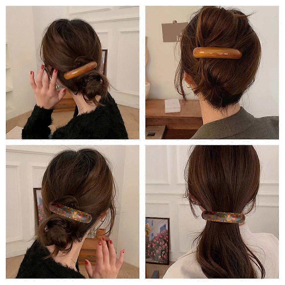 Mode Kvinnor Flicka Långt Hårspänne Hårnålspänne Hästsvans Hårtillbehör