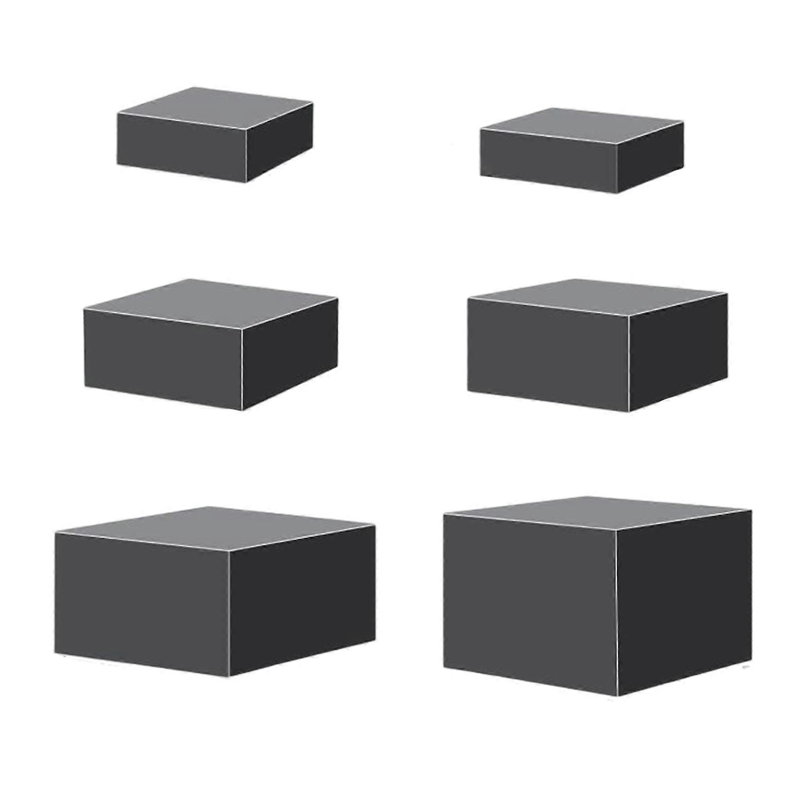 6 Pieces Acrylic Cube Display Box Riser Nesting Riser Table Stand Food Display