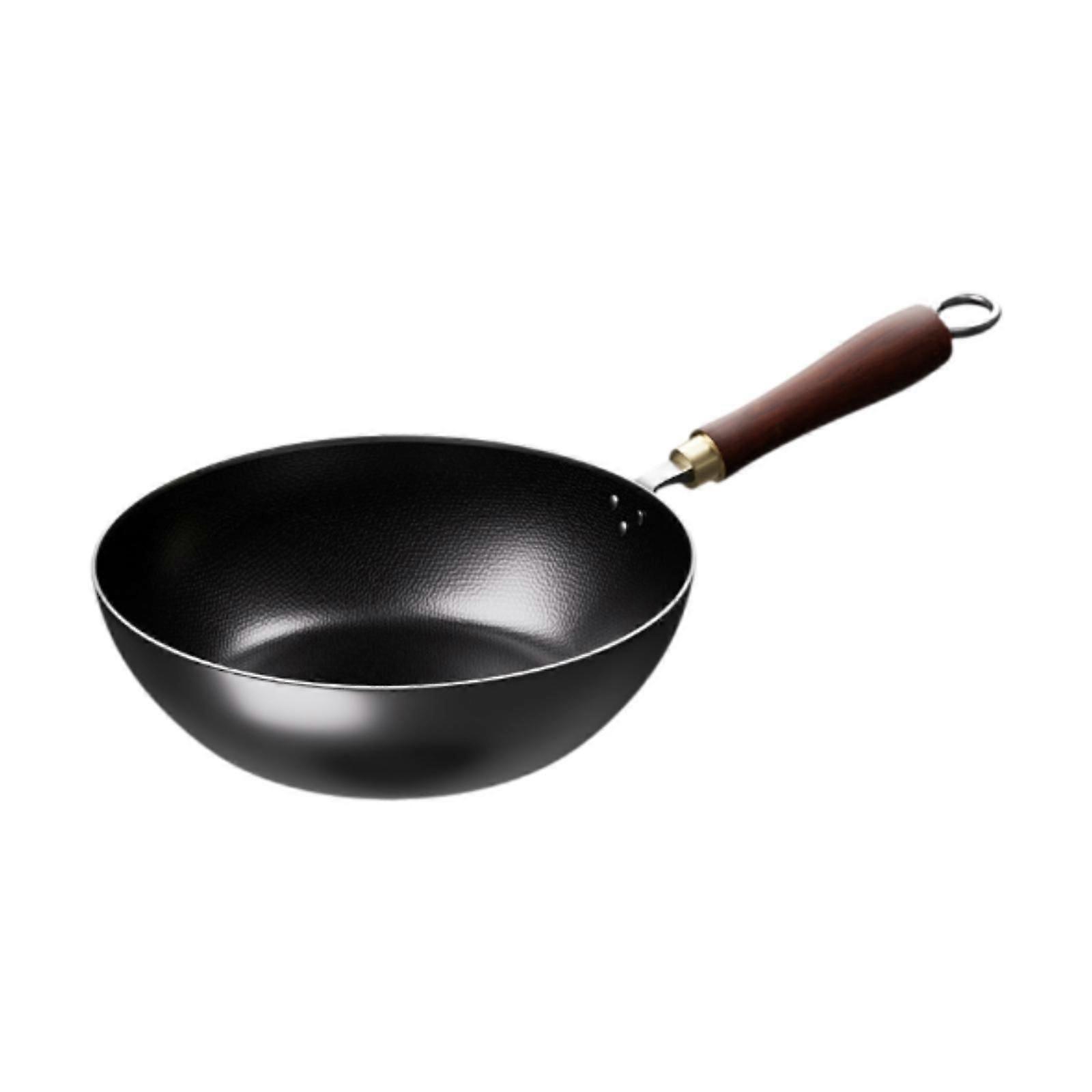 Small Work Sturdy Multipurpose Hammered Chinese Wok for Induction Cooker Gas 20cm
