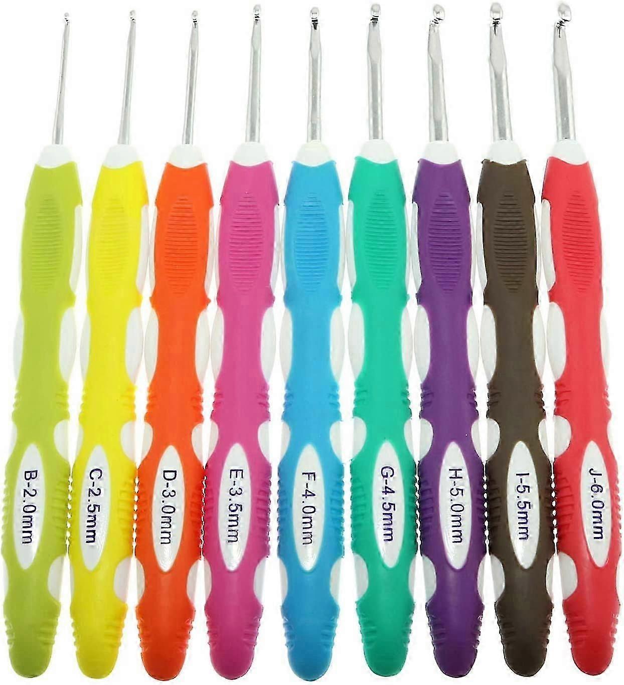 Sweater Needle Knitting Tool Two Tone Handle Aluminum Crochet