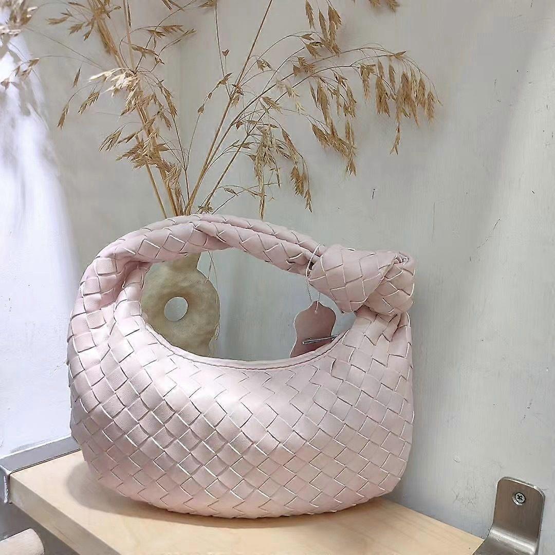 المنسوجة الجلود هوب زلابية حقيبة عشاء حقيبة يد للنساء محفظة هوبو حقيبة معقود المنسوجة الصيف مخلب حقيبة