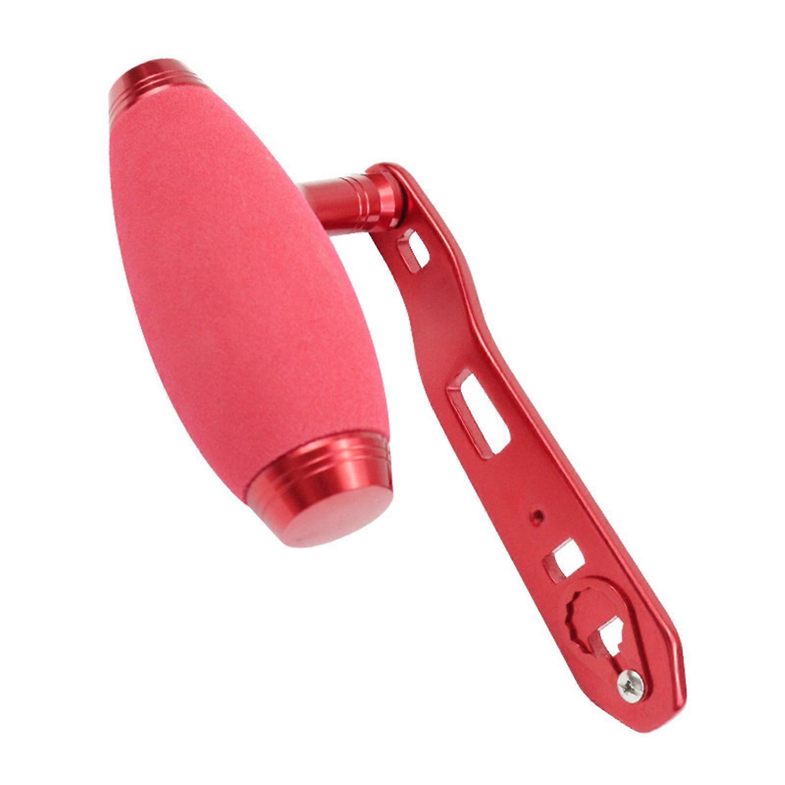 Aluminum Alloys Fishing Reel Handle Power Handle Knob Grip Replacement Assembly Part Baitcasting Fishing Reel Handle Red