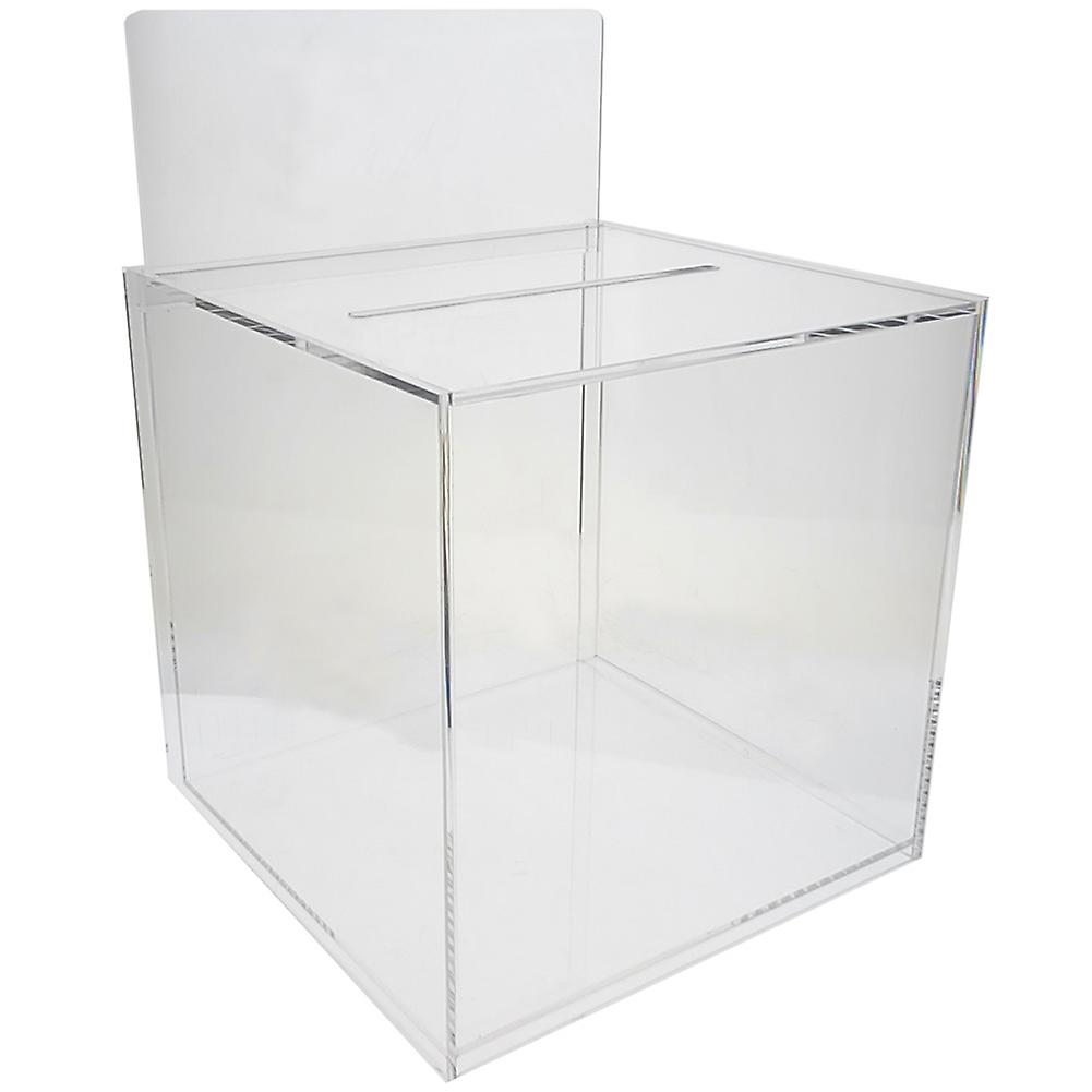 OnDisplay 10 Luxe Acrylic Clear Wedding Card Money Box W Hinged Lid 