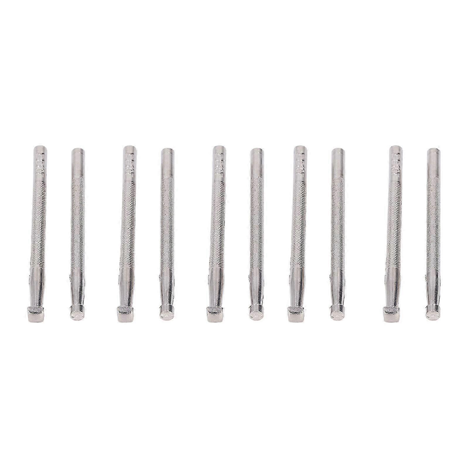 10 Pcs Leather Stamping Tools 2 Patterns Non Slip Alloy Steel DIY Leather Stamping Punch Carving Tool for Beginners