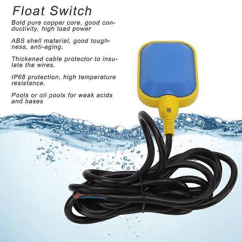 XXU Water Pump Float Controller Swimming Pool Water Tank Automatic Control Switch Water Tower Level Control 1448