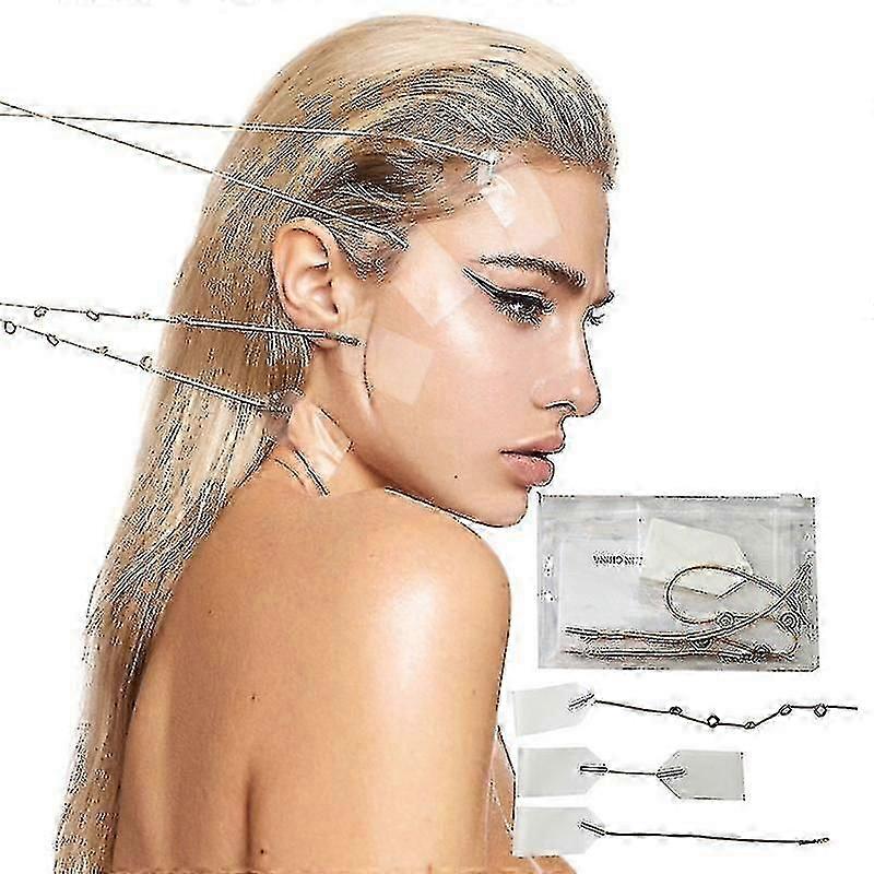 مجموعة ملصقات شد الوجه غير مرئية من ميمان شريط شد الوجه التصحيح رفع العين الرقبة #YoGu