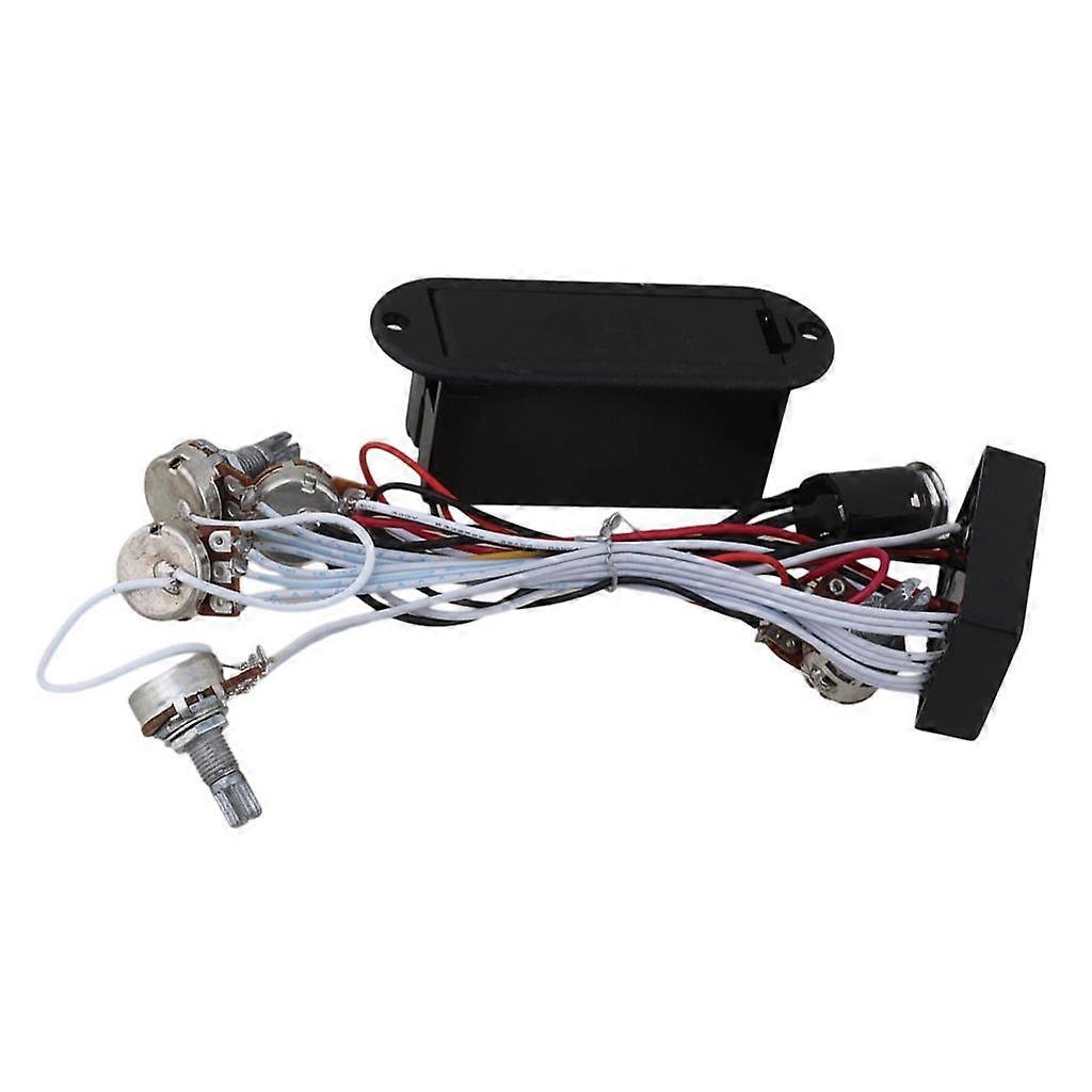 3 להקה אקטיב גיטרה בס EQ Preamp מעגל עם 9V טנדר סוללת כיסוי