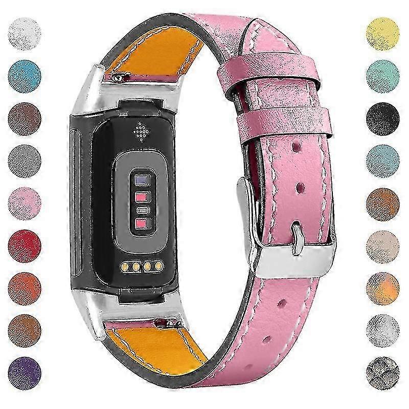 For Charge 5/6 - Myk justerbar erstatningsstropp Fitbit Charge 6 rosa