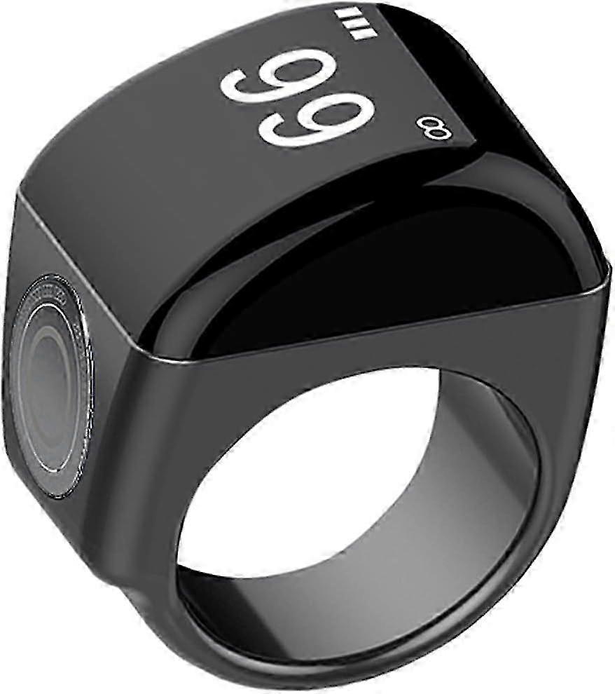 OLED Display Finger Prayer Counter Ring, Rechargeable Prayer Smart Counter Reminder