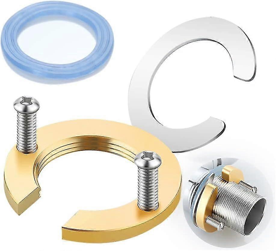 Wasserhahn-Befestigungsset, Wasserhahn-Befestigungsset, Wasserhahn-Zubehör, Wasserhahn-Installationswerkzeug, passt perfekt zu Wasserhahn und Spüle (Gold, 1 Stück)