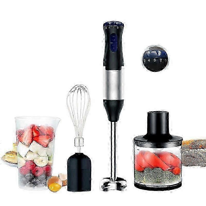 Frullatore ad immersione 4 in 1 Chopper Cucina Frullatore elettrico a bastone a mano