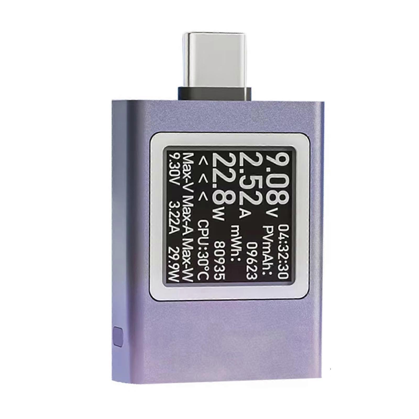 Type-C Tester Power Meter 4.5-50V 0-12A Multimeter Charger Detector USB C Interface Voltages Current Phone Tester