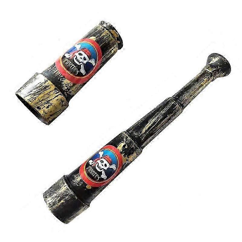 2PCS Plastic Telescopic Telescope Pirate Prop Toy