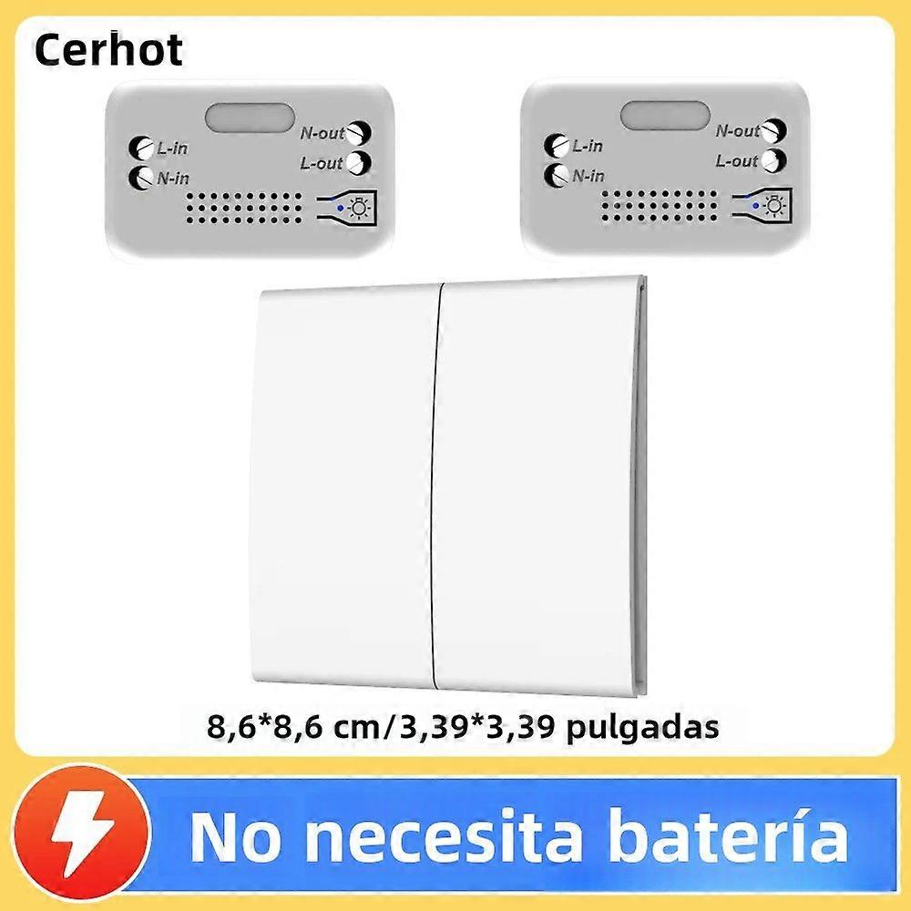 Wireless Self-Timed Switch for Home Remote Control Push Button Wall Light Switch Without Battery Waterproof