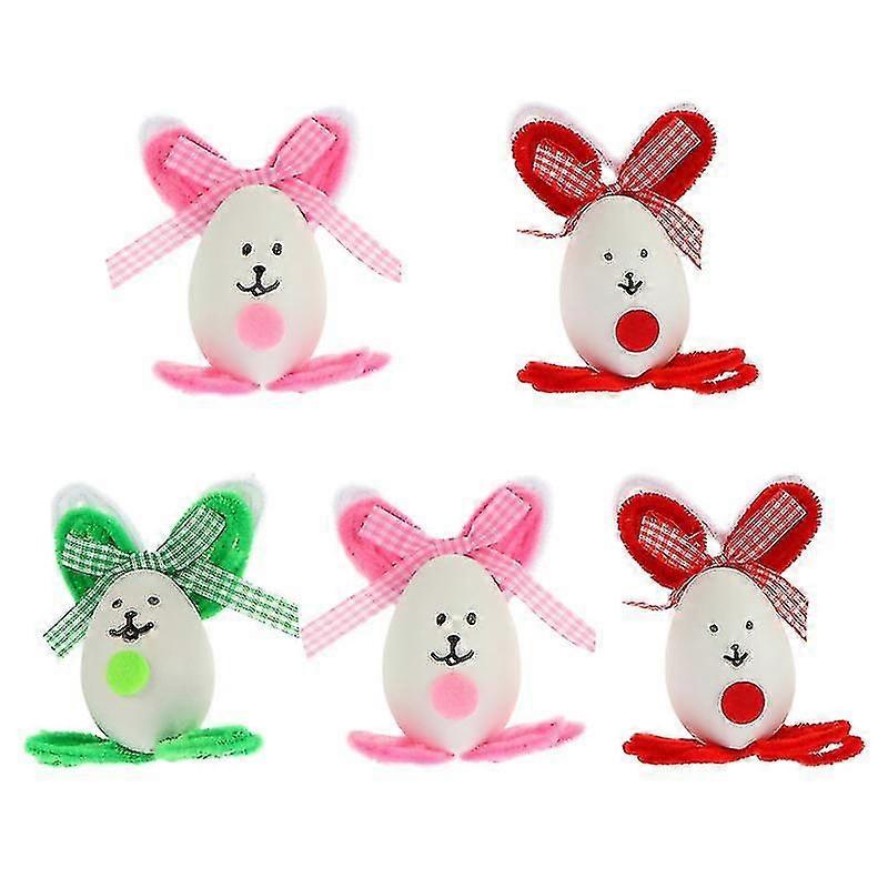5set Simulation Rabbit Eggs Decoration