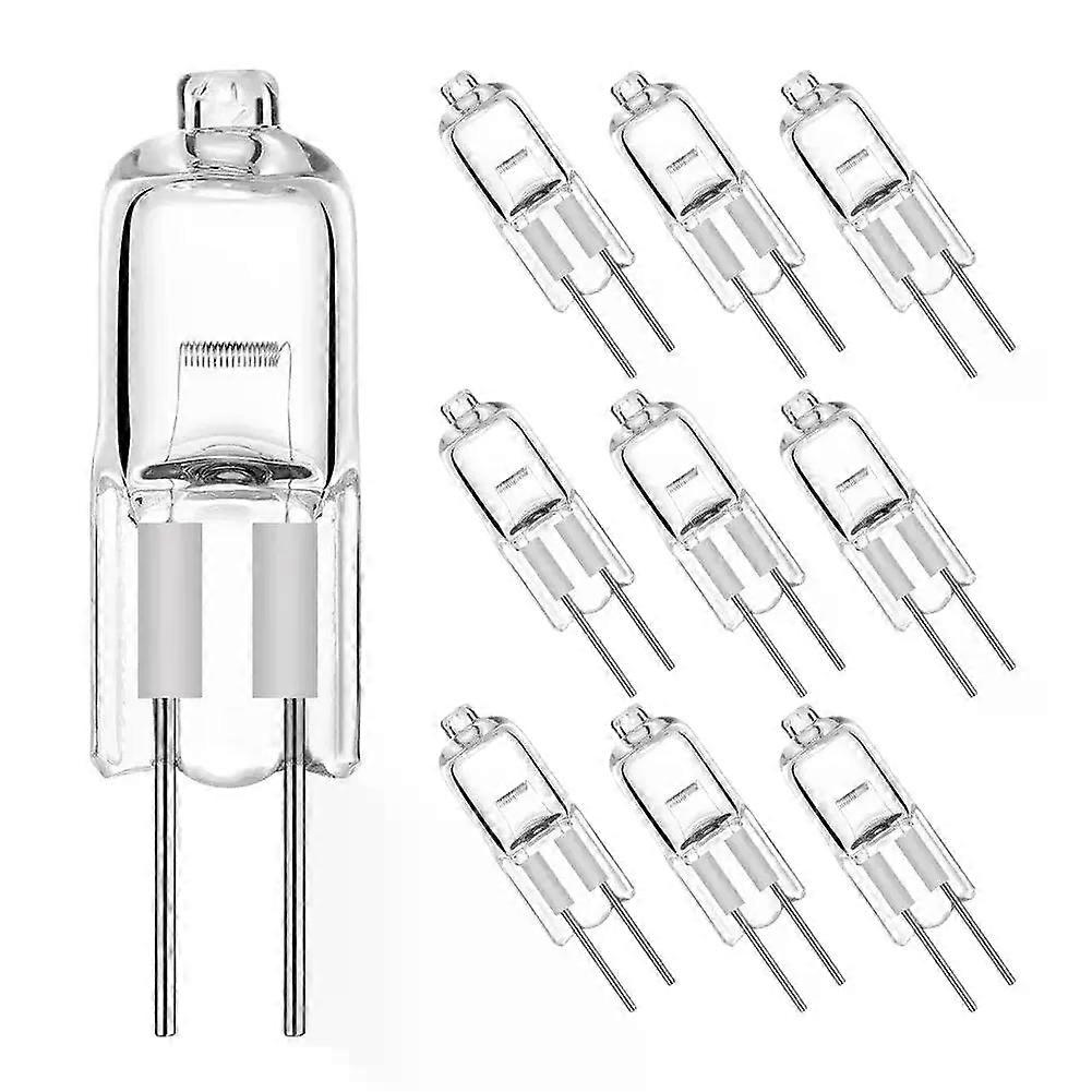 10pcs G4 Halogen Bulb 12V 5W 10W 20W 35W 50W G4 Halogen Bulbs Light Globe Lot JC Bi-Pin LED Lamp Warm White Replace LED Lamp